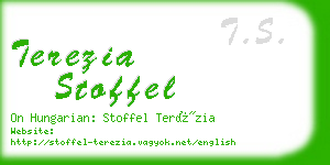 terezia stoffel business card